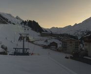 Obergurgl: Blick zur Piste vom Hotel Edelweiss & Gurgl