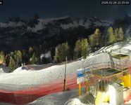 Cortina d'Ampezzo: World Cup slope from Rifugio Duca d'Aosta