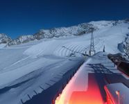 Sölden Rettenbachgletscher: Weltcupstrecke an der Schwarze Schneid Bahn