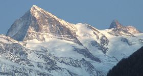4 Vallées: Blick Richtung Dent Blanche und Matterhorn