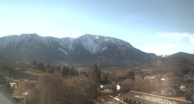 Train station Puchberg - view to the Schneeberg