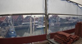 View of the cutter harbour in Neuharlingersiel