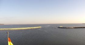 View of the harbour in Barth