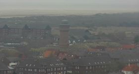 View of the island of Borkum from the lighthouse