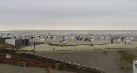 View of the North Sea resort of Carolinensiel
