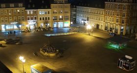 View at the Market Square of Annaberg-Buchholz