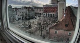 View across the Schrannenplatz, Erding