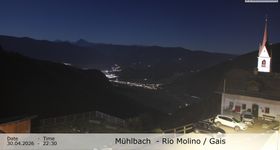 View from Rio Molino towards Gais (Tauferer Ahrntal, South Tyrol)