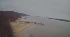 View from Wittenbergen Lighthouse in Hamburg