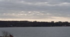 View from the lighthouse island in Kiel