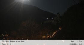 View towards castle Taufers in South Tyrol