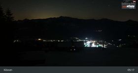 Webcam zeigt die aktuelle Schneelage in Kössen