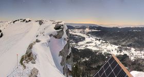 Webcam zeigt die aktuelle Schneelage in Aillons Margeriaz