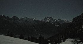 Lofer: View to the Alps of Berchtesgaden