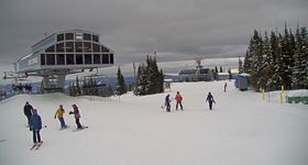 Am Gifpel vom Comet Lift