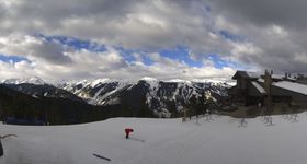 Webcam zeigt die aktuelle Schneelage in Aspen Mountain