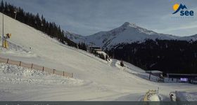 Webcam zeigt die aktuelle Schneelage in Bergbahnen See