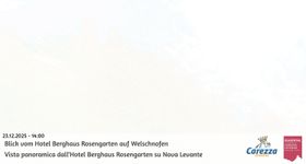 Berghaus Rosengarten: Blick auf Welschnofen