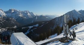 Webcam zeigt die aktuelle Schneelage in Madonna di Campiglio