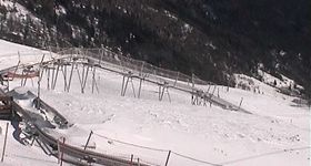 Webcam zeigt die aktuelle Schneelage in Bosco Gurin