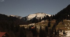Oberstaufen: Biohotel Schratt - Blick zum Hochgrat