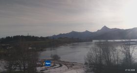 Füssen: Blick vom Boutique-Hotel auf den Weißensee