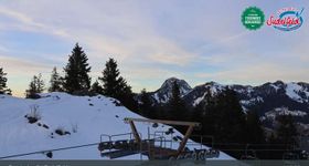 Webcam zeigt die aktuelle Schneelage in Sudelfeld