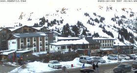 Obertauern: Blick zum Hotel Edelweiss