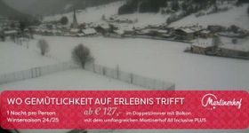 Webcam zeigt die aktuelle Schneelage in St. Martin am Tennengebirge