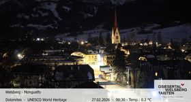 Blick auf Welsberg (Gsieser Tal, Südtirol)