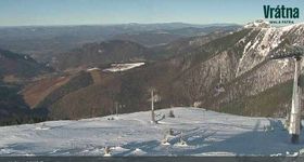 Webcam zeigt die aktuelle Schneelage in Vrátna