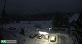 Blick aus dem Rathaus in Masserberg (Thüringer Wald)