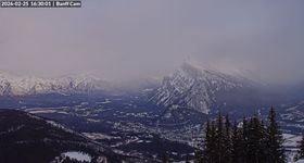 Webcam zeigt die aktuelle Schneelage in Banff Mount Norquay