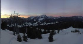 Webcam zeigt die aktuelle Schneelage in Dachstein West