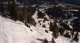 Webcam zeigt die aktuelle Schneelage in Bridger Bowl Ski Area