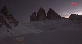 Dreizinnenhütte Südtirol: Blick auf die 3 Zinnen