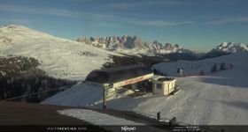 Fassatal - Moena - Ankunft der Gondelbahn 