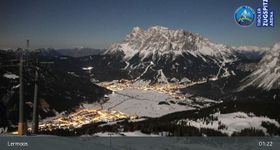 Webcam zeigt die aktuelle Schneelage in Tiroler Zugspitz Arena