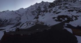 Blick vom Hannig auf Saas-Fee