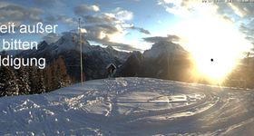 Ramsau: Panoramablick am Berggasthof Hirschkaser