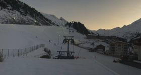 Obergurgl: Blick zur Piste vom Hotel Edelweiss & Gurgl