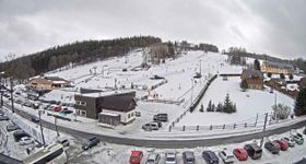 Karlov (Czech Republic) - base station chairlift Karlov Ski Express and t-bar lift U Pradědu
