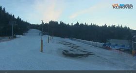 Webcam zeigt die aktuelle Schneelage in Klinovec (Keilberg) – Neklid