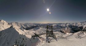 Peisey Vallandry - Bergstation Gondel L`Aiguille Rouge