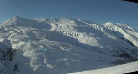 Les Contamines Montjoie - Blick auf die Piste Signal