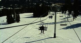 Alpine Lift at Bridger Bowl Ski Resort