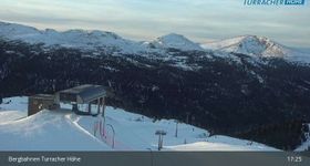 Webcam zeigt die aktuelle Schneelage in Turracher Höhe