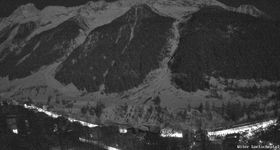 Lötschental: View from Wiler to Bietschhorn