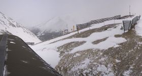 Webcam zeigt die aktuelle Schneelage in Ski Marmot Basin – Jasper
