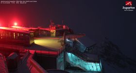Mountain station at Zugspitze mountain peak